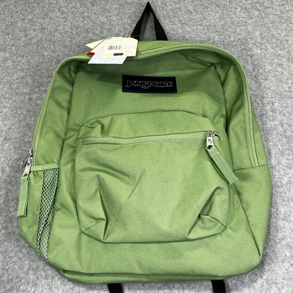 JanSport Cross Town Backpack Green NEW Loden Frost